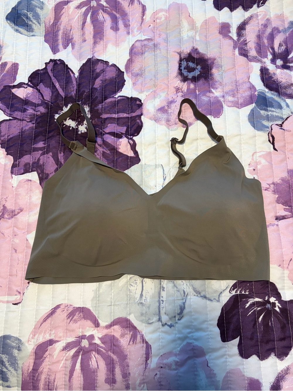 True & Co Wireless Triangle Bra- XL